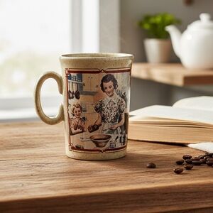 Watkins 1937 Almanac stoneware coffee mug.